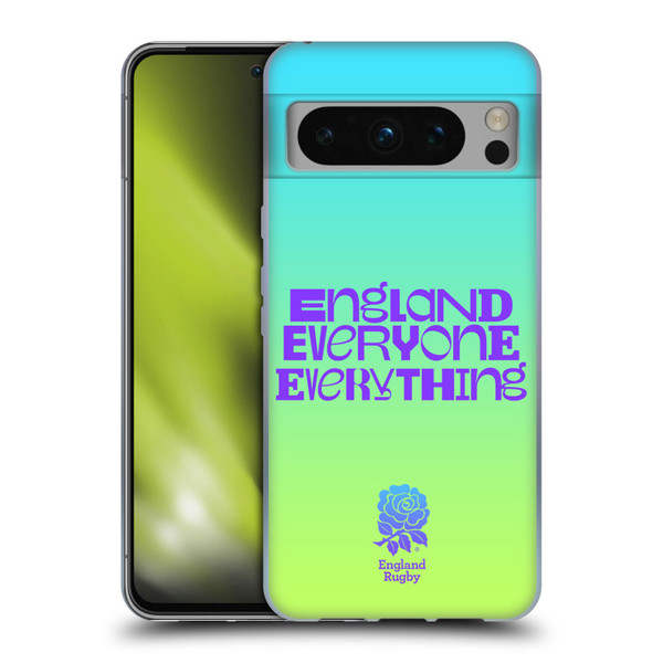 England Rugby Union This Rose Means Everything Slogan in Cyan Soft Gel Case for Google Pixel 8 Pro
