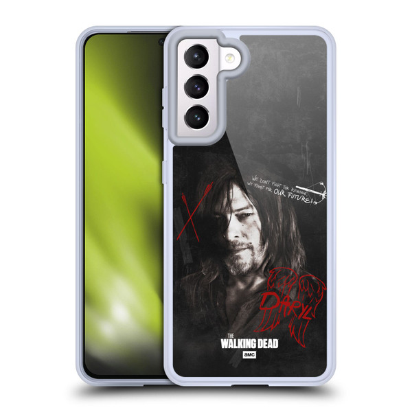 AMC The Walking Dead Daryl Dixon Iconic Grafitti Soft Gel Case for Samsung Galaxy S21 5G