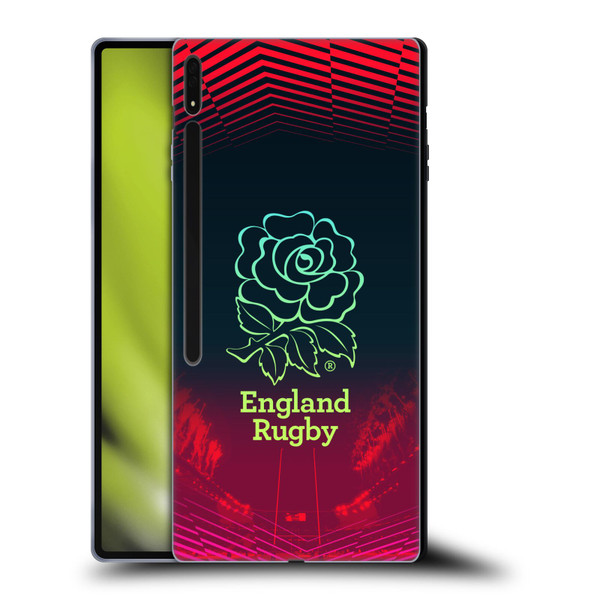 England Rugby Union This Rose Means Everything Logo in Red Soft Gel Case for Samsung Galaxy Tab S8 Ultra
