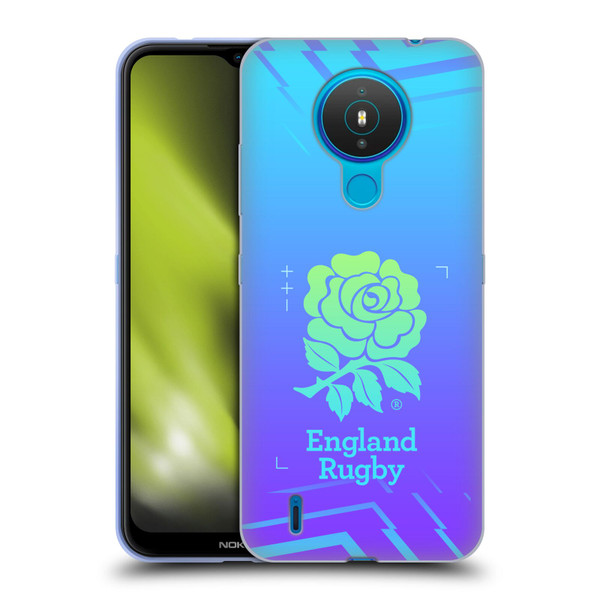 England Rugby Union This Rose Means Everything Logo in Purple Soft Gel Case for Nokia 1.4