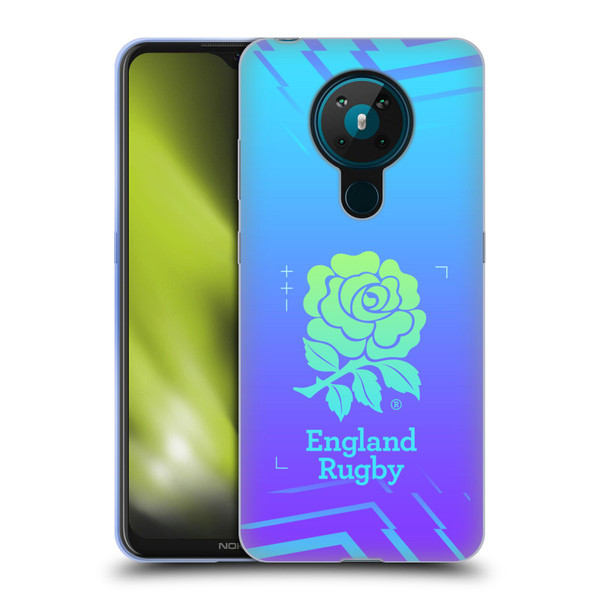 England Rugby Union This Rose Means Everything Logo in Purple Soft Gel Case for Nokia 5.3