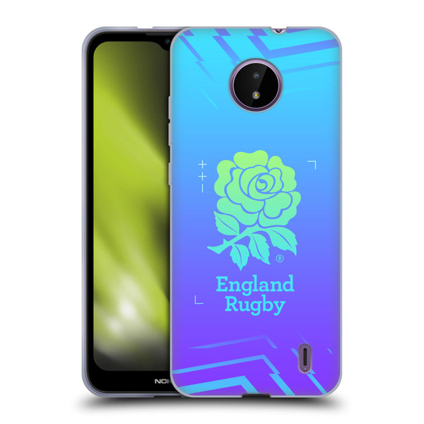 England Rugby Union This Rose Means Everything Logo in Purple Soft Gel Case for Nokia C10 / C20