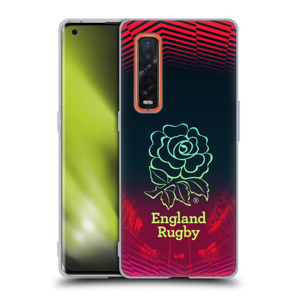 England Rugby Union This Rose Means Everything Logo in Red Soft Gel Case for OPPO Find X2 Pro 5G
