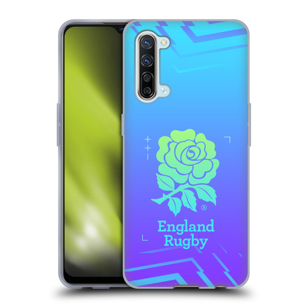 England Rugby Union This Rose Means Everything Logo in Purple Soft Gel Case for OPPO Find X2 Lite 5G
