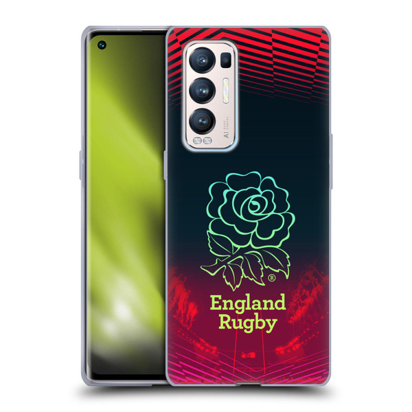 England Rugby Union This Rose Means Everything Logo in Red Soft Gel Case for OPPO Find X3 Neo / Reno5 Pro+ 5G