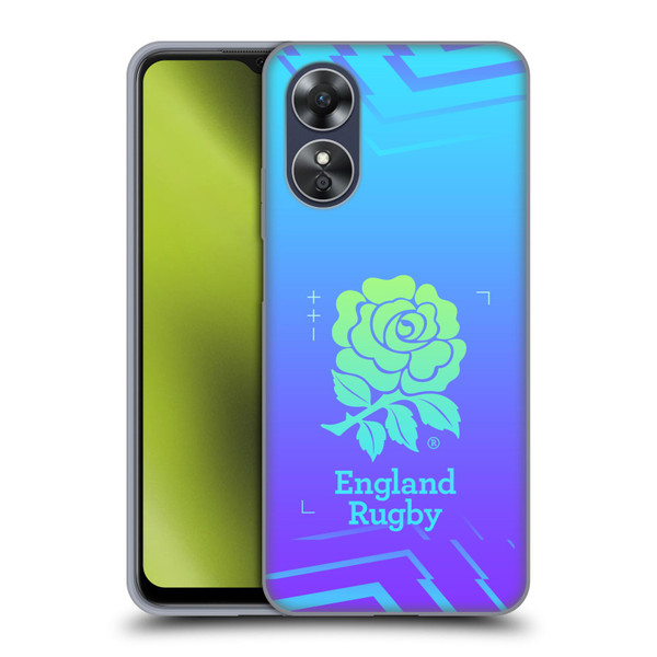 England Rugby Union This Rose Means Everything Logo in Purple Soft Gel Case for OPPO A17