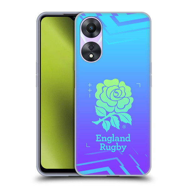 England Rugby Union This Rose Means Everything Logo in Purple Soft Gel Case for OPPO A78 4G