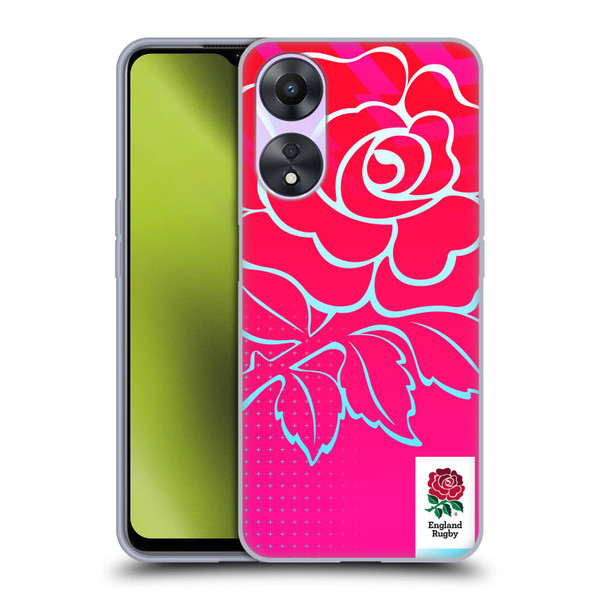 England Rugby Union This Rose Means Everything Oversized Logo Soft Gel Case for OPPO A78 4G
