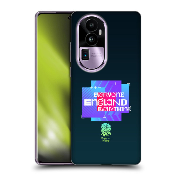 England Rugby Union This Rose Means Everything Slogan in Black Soft Gel Case for OPPO Reno10 Pro+