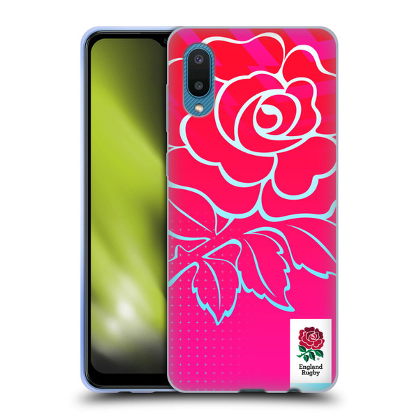 England Rugby Union This Rose Means Everything Oversized Logo Soft Gel Case for Samsung Galaxy A02/M02 (2021)