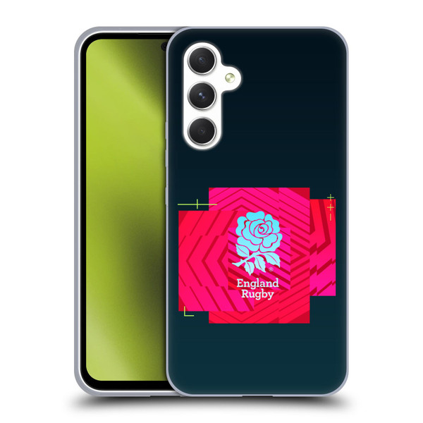 England Rugby Union This Rose Means Everything Logo in Black Soft Gel Case for Samsung Galaxy A54 5G