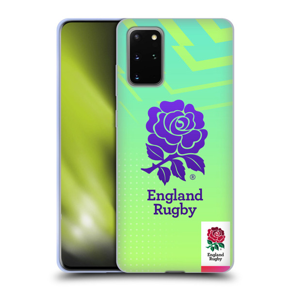 England Rugby Union This Rose Means Everything Logo in Neon Green Soft Gel Case for Samsung Galaxy S20+ / S20+ 5G