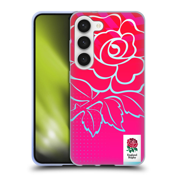 England Rugby Union This Rose Means Everything Oversized Logo Soft Gel Case for Samsung Galaxy S23 5G