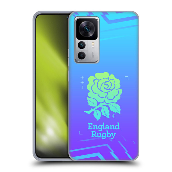 England Rugby Union This Rose Means Everything Logo in Purple Soft Gel Case for Xiaomi 12T 5G / 12T Pro 5G / Redmi K50 Ultra 5G