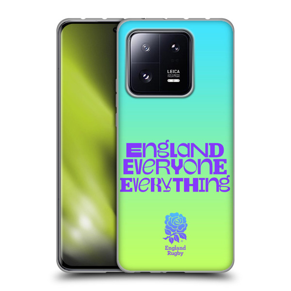 England Rugby Union This Rose Means Everything Slogan in Cyan Soft Gel Case for Xiaomi 13 Pro 5G