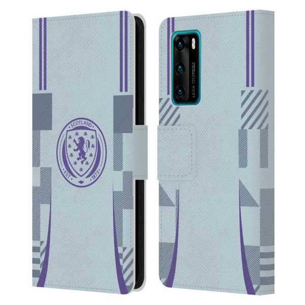 Scotland National Football Team 2024/25 Kits Away Leather Book Wallet Case Cover For Huawei P40 5G