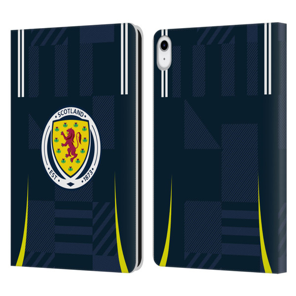 Scotland National Football Team 2024/25 Kits Home Leather Book Wallet Case Cover For Apple iPad 10.9 (2022)