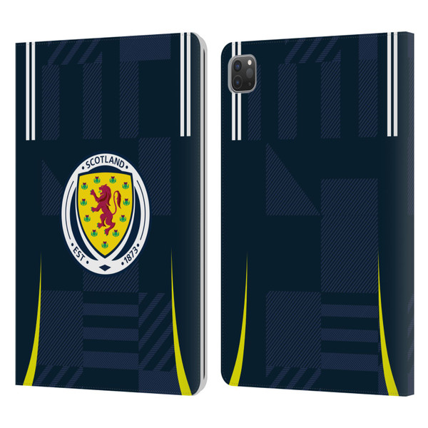 Scotland National Football Team 2024/25 Kits Home Leather Book Wallet Case Cover For Apple iPad Pro 11 2020 / 2021 / 2022