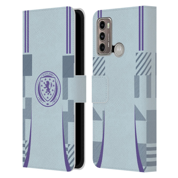 Scotland National Football Team 2024/25 Kits Away Leather Book Wallet Case Cover For Motorola Moto G60 / Moto G40 Fusion