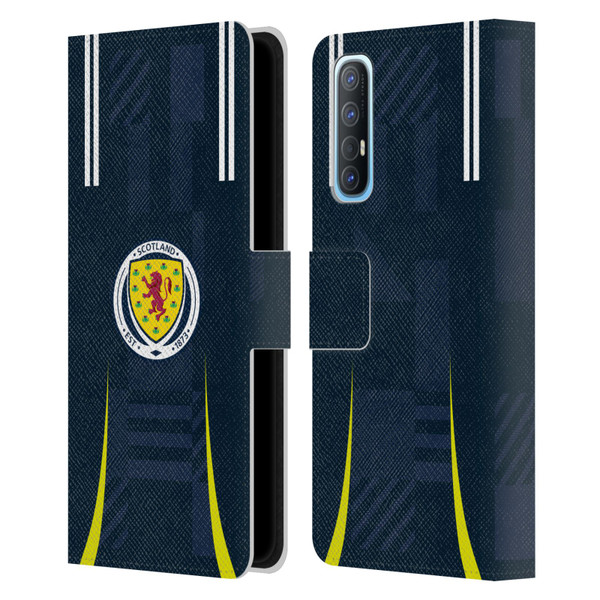 Scotland National Football Team 2024/25 Kits Home Leather Book Wallet Case Cover For OPPO Find X2 Neo 5G