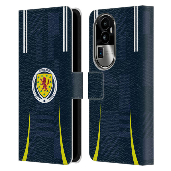 Scotland National Football Team 2024/25 Kits Home Leather Book Wallet Case Cover For OPPO Reno10 Pro+