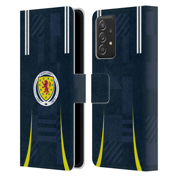 Scotland National Football Team 2024/25 Kits Home Leather Book Wallet Case Cover For Samsung Galaxy A52 / A52s / 5G (2021)