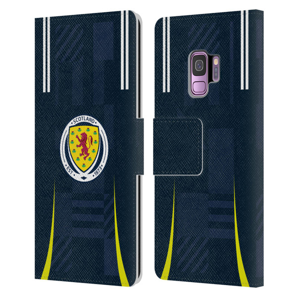 Scotland National Football Team 2024/25 Kits Home Leather Book Wallet Case Cover For Samsung Galaxy S9