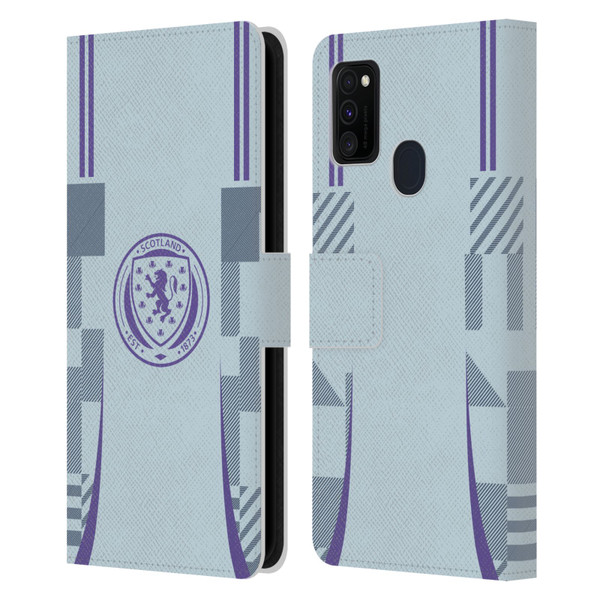 Scotland National Football Team 2024/25 Kits Away Leather Book Wallet Case Cover For Samsung Galaxy M30s (2019)/M21 (2020)