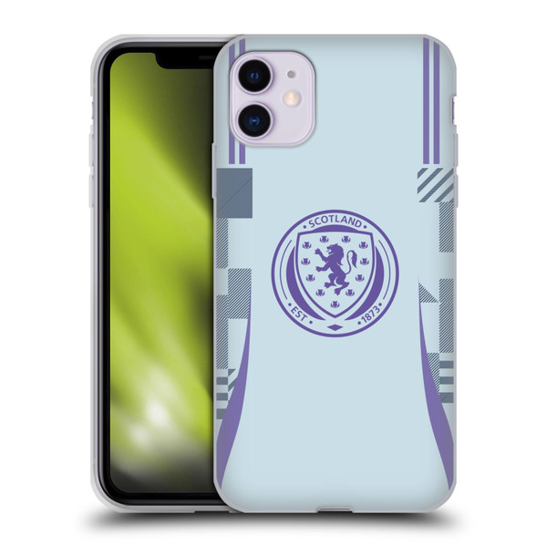 Scotland National Football Team 2024/25 Kits Away Soft Gel Case for Apple iPhone 11