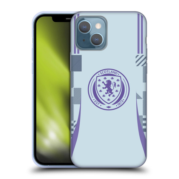 Scotland National Football Team 2024/25 Kits Away Soft Gel Case for Apple iPhone 13