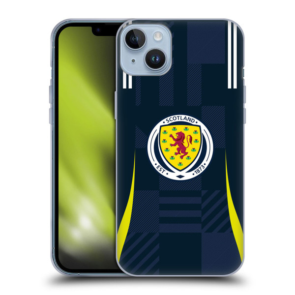 Scotland National Football Team 2024/25 Kits Home Soft Gel Case for Apple iPhone 14 Plus