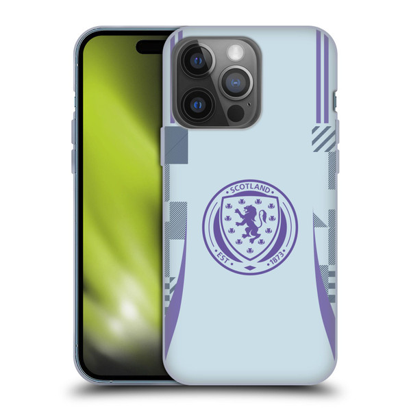 Scotland National Football Team 2024/25 Kits Away Soft Gel Case for Apple iPhone 14 Pro