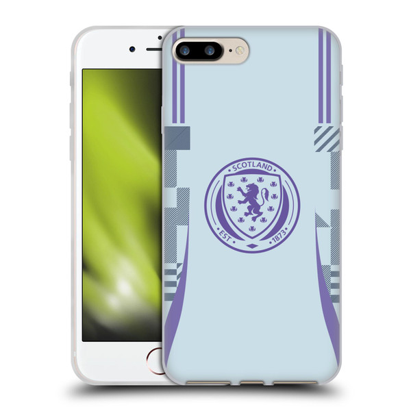 Scotland National Football Team 2024/25 Kits Away Soft Gel Case for Apple iPhone 7 Plus / iPhone 8 Plus