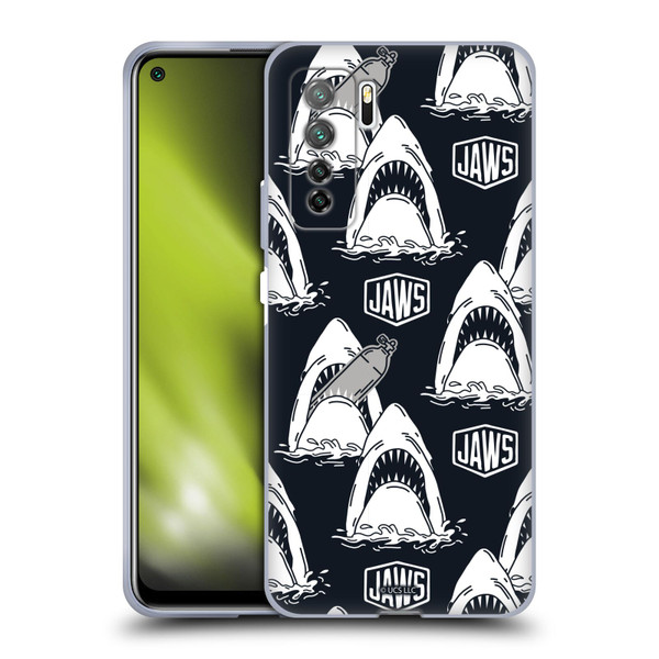 Jaws Art Pattern Shark Soft Gel Case for Huawei Nova 7 SE/P40 Lite 5G
