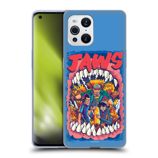 Jaws Art Key Art Soft Gel Case for OPPO Find X3 / Pro