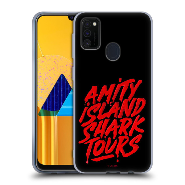 Jaws Art Shark Tour Soft Gel Case for Samsung Galaxy M30s (2019)/M21 (2020)