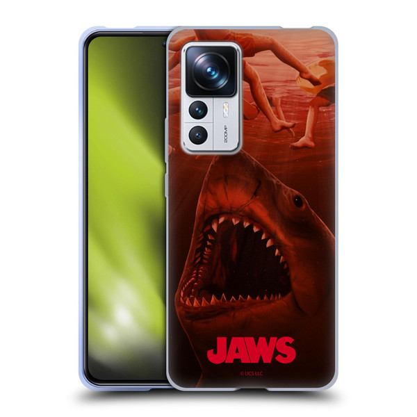 Jaws Art Poster Soft Gel Case for Xiaomi 12T Pro