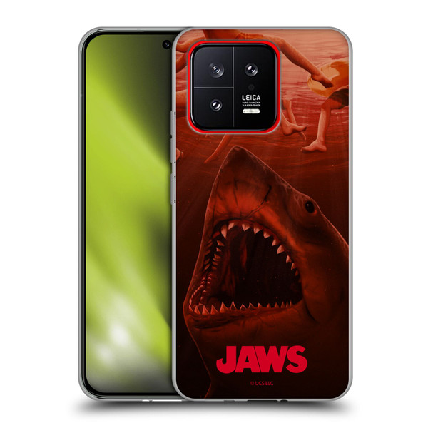 Jaws Art Poster Soft Gel Case for Xiaomi 13 5G