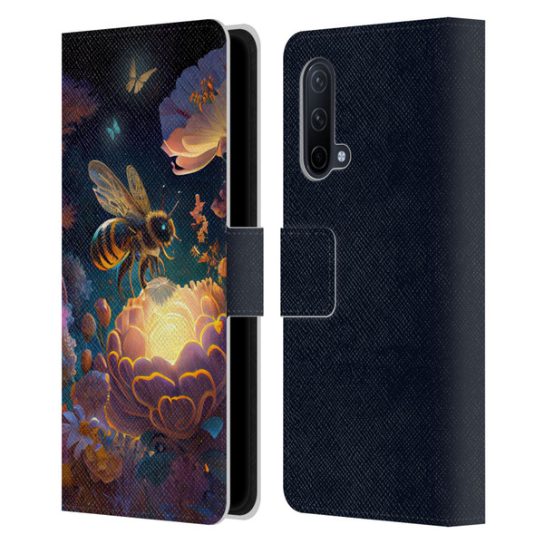 JK Stewart Art Bee Leather Book Wallet Case Cover For OnePlus Nord CE 5G