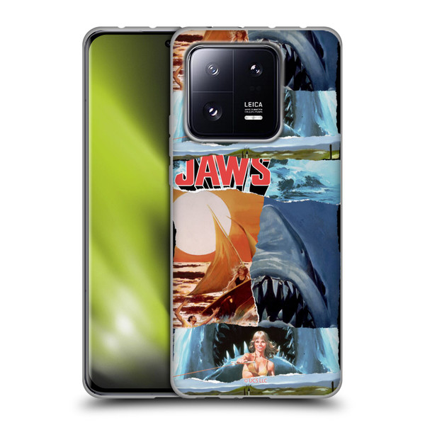 Jaws Graphics Collage Art Soft Gel Case for Xiaomi 13 Pro 5G