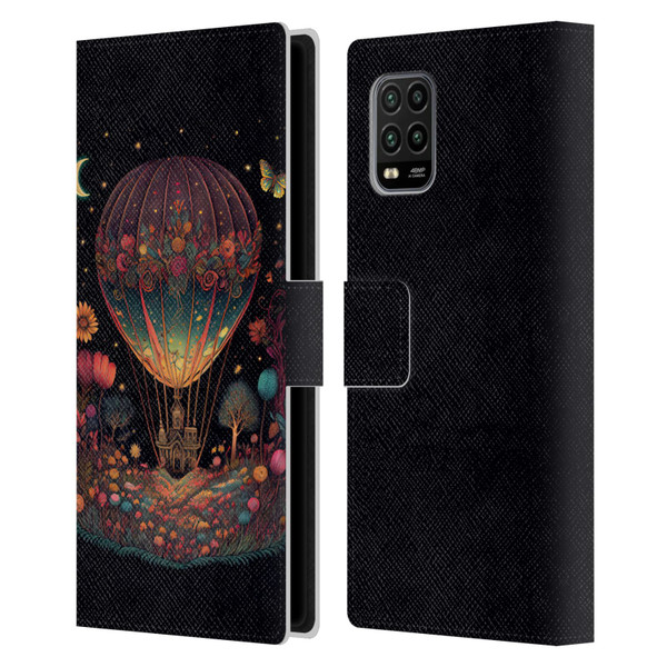 JK Stewart Graphics Hot Air Balloon Garden Leather Book Wallet Case Cover For Xiaomi Mi 10 Lite 5G