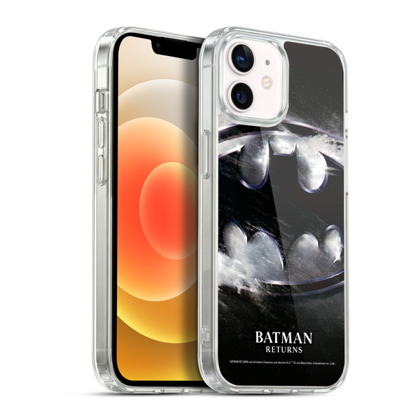 Batman Returns Key Art Oversized Logo Soft Gel Case for Apple iPhone 12 / iPhone 12 Pro & MagSafe