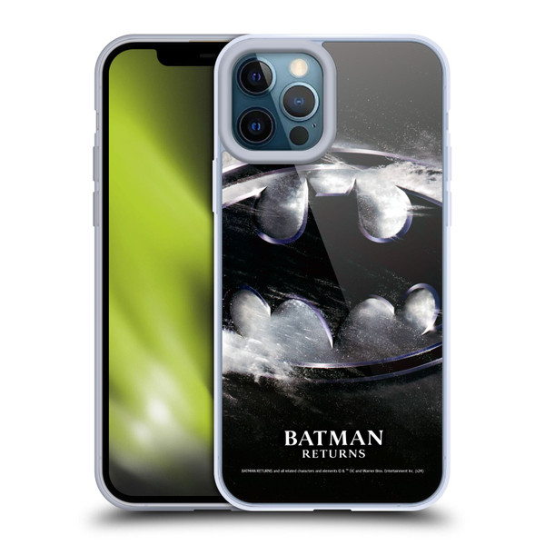 Batman Returns Key Art Oversized Logo Soft Gel Case for Apple iPhone 12 Pro Max
