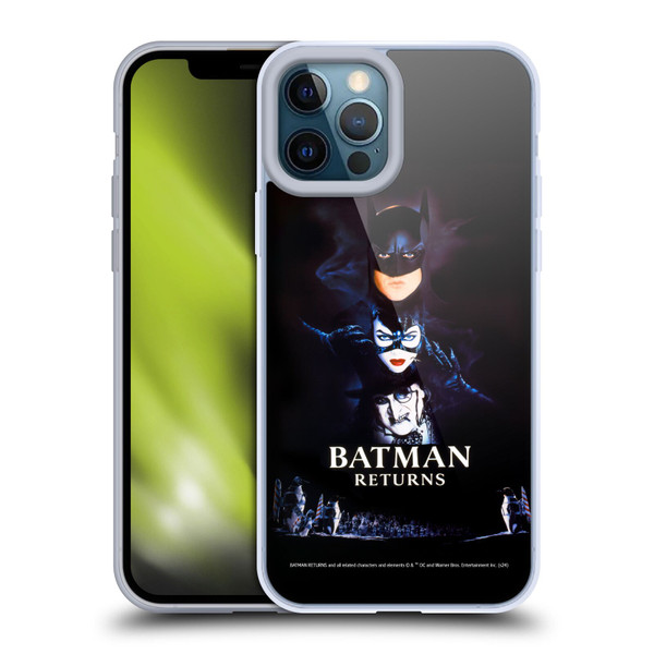 Batman Returns Key Art Poster Soft Gel Case for Apple iPhone 12 Pro Max