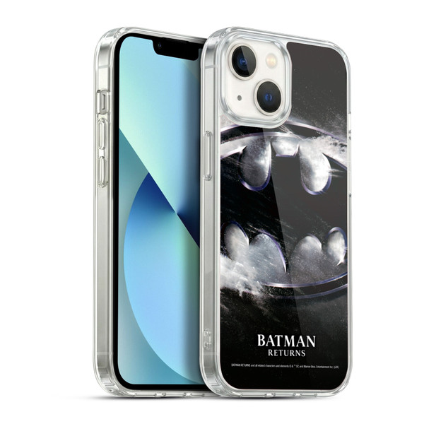 Batman Returns Key Art Oversized Logo Soft Gel Case for Apple iPhone 13