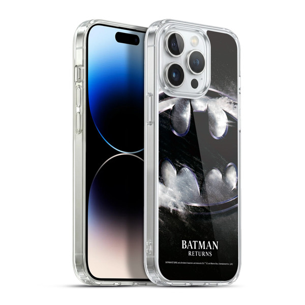 Batman Returns Key Art Oversized Logo Soft Gel Case for Apple iPhone 13 Pro Max & MagSafe