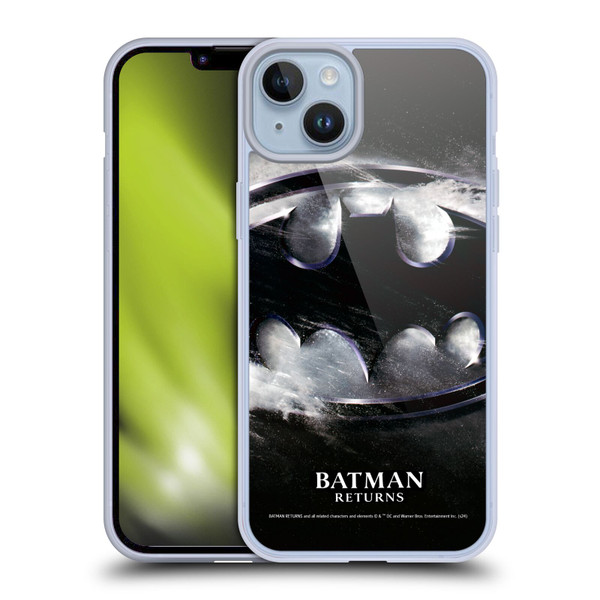 Batman Returns Key Art Oversized Logo Soft Gel Case for Apple iPhone 14 Plus