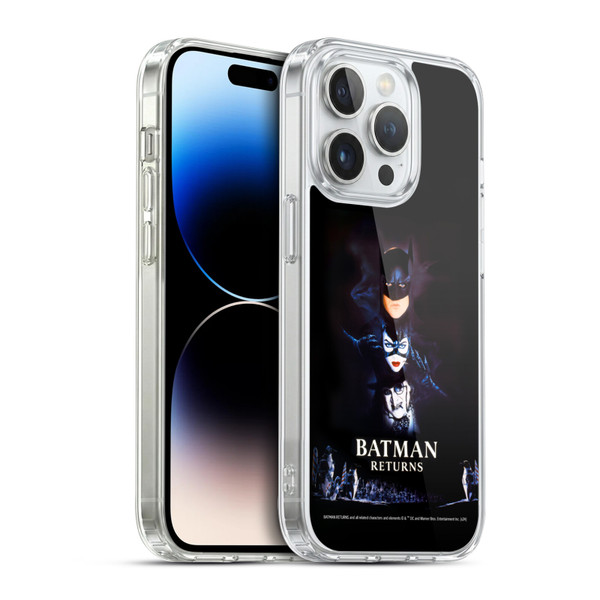Batman Returns Key Art Poster Soft Gel Case for Apple iPhone 14 Pro & MagSafe