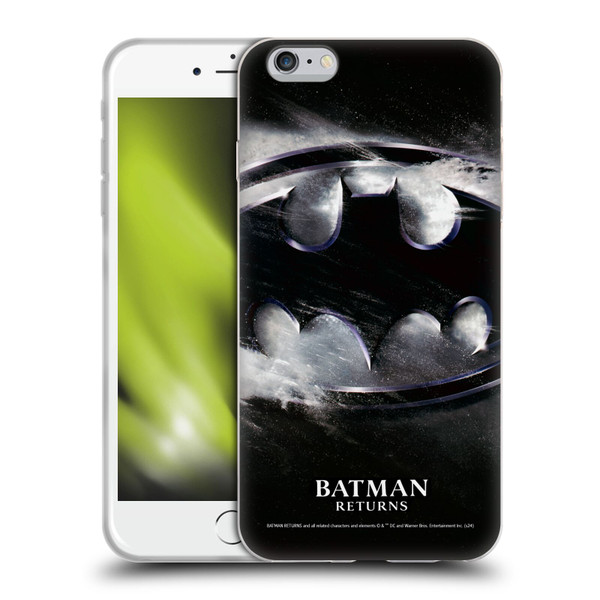 Batman Returns Key Art Oversized Logo Soft Gel Case for Apple iPhone 6 Plus / iPhone 6s Plus