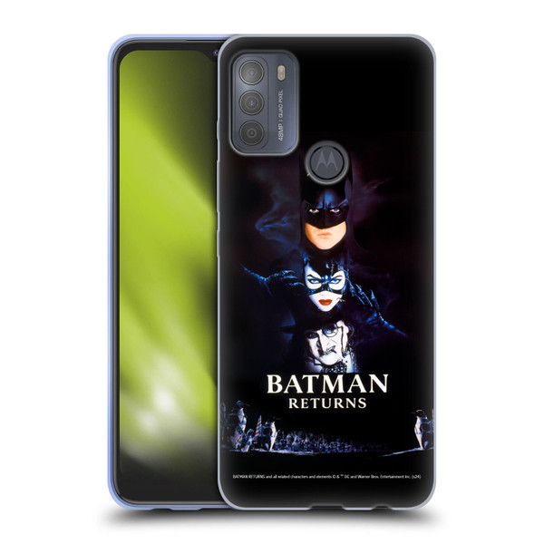 Batman Returns Key Art Poster Soft Gel Case for Motorola Moto G50